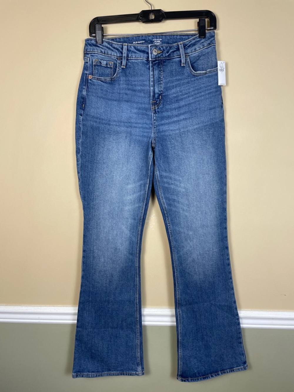NWT Old Navy Women’s Extra High-Rise Flare Medium Wash Denim Jeans